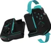 Two halves of a black and teal game controller are shown against a white background, with teal arrows indicating movement or assembly. Produktbild-Vorschau