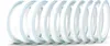 Multiple rolls of white tape arranged in a row. Produktbild-Vorschau
