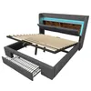Flieks Hydraulisches Polsterbett 140x200cm mit Usb & Produktbild-Vorschau 11