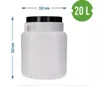 Beczka 20L plastikowa kwadratowa z szeroką szyjką, atest Podgląd zdjęcia produktu 4