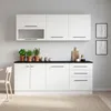 Homestyle4u Küche Küchenblock 200 cm Weiß Küchenzeile ohne Produktbild-Vorschau 9
