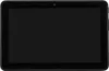 A black tablet with a black screen is shown from the front. Voir les images du produit