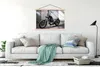 MuchoWow® Textilposter Ein altmodisches Chopper-Motorrad Produktbild-Vorschau 3