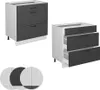 Küchenunterschrank Vicco Fame-Line Anthrazit Landhaus 80 cm Produktbild-Vorschau 7