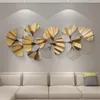 3D Wandbild "Ginkgo" aus Metall in gold, 132x60 cm, Produktbild-Vorschau 2