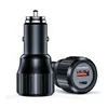 Choetech 63W Dual USB-C 45w+ USB-A 18w fast car charger Náhled obrázku produktu 5