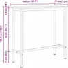 vidaXL Table vieux bois 100 x 40 x 100,5 cm Ingénierie bois Voir les images du produit 7