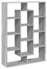 vidaXL Bücherregal Grau Sonoma 102x29x143 cm Holzwerkstoff Produktbild-Vorschau 5