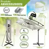 tillvex® Alu Sonnenschirm Rechteckig Ø 330 cm mit LED Solar Productafbeelding-voorbeeld 2