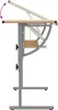 vidaXL Craft Table Sonoma Oak & Grey 110x53x(58-87) cm Náhled obrázku produktu 4