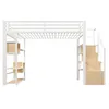 Flieks etagesbed 140x200 cm met plank, hoogslaper met trap Productafbeelding-voorbeeld 10