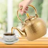 2L czajniczek na wodę do herbaty złoty stal nierdzewna z Podgląd zdjęcia produktu 7