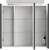 Badezimmer Spiegelschrank 3-türig LED-Lampe 70 cm Grafit Produktbild-Vorschau 6