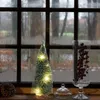 Deko Tannenbaum 21cm LED beschneit Weihnachtsbaum Produktbild-Vorschau 2