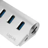 LogiLink USB 3.0 Hub + mit Kartenleser 3-Port silber Produktbild-Vorschau 7