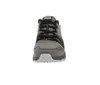 A front view of a gray and black hiking shoe against a white background. Voir les images du produit