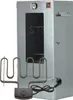 An electric smoker with its heating element and control box in front of it. Produktbild-Vorschau