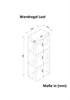 Wandregal Lost mit Metallrahmen Walnuss | B 29,5 cm x H Produktbild-Vorschau 6