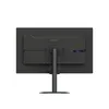 The back of a black computer monitor on a white background. Produktbild-Vorschau