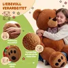 MONZANA® Teddybär L - XXXL 50-175cm Weiches Fell Schleife Produktbild-Vorschau 3