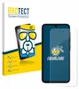 A product shot of a screen protector packaging and a smartphone with a screen protector applied. Produktbild-Vorschau