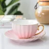 Porcelain Pink Cup 220ml Gold Edge Elegance Kaffee für sie Produktbild-Vorschau 3