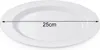 Campingteller SUMMER - Melamin - 25cm flach - weiß Podgląd zdjęcia produktu