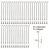 37 Stück Speichen 263mm Spokes silber NIROSTA 2mm inkl. Produktbild-Vorschau 1