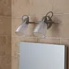 Lindby Bad-Wandleuchte Kara, 31 cm, 2-flg., Glas, IP44, G9 Produktbild-Vorschau 2