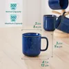 Set de tasses VANCASSO, 4 tasses en grès, tasses de 360 ml, Voir les images du produit 2