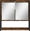 vidaXL Kúpeľňová zrkadlová skrinka smoke oak 60x16x60 cm Náhľad obrázku produktu 4