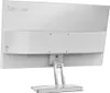 The back view of a white Lenovo monitor on a white background. Voir les images du produit