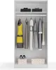 2-türiger Kleiderschrank - Schlafzimmer Weiß 50x200h cm Produktbild-Vorschau 10