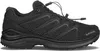 A studio shot of a black hiking shoe. Produktbild-Vorschau