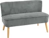 Sofa dwuosobowa HOMCOM, mała sofa dwuosobowa z wykończeniem Podgląd zdjęcia produktu 1