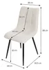 ML-Design Esszimmerstühle 4er Set Beige, Wohnzimmerstühle Produktbild-Vorschau 7