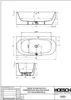 Hoesch Eck-Badewanne iSENSI 190x90cm, li AF, we, 235 l, Produktbild-Vorschau 2