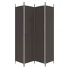 A four-panel room divider or screen, folded slightly, against a white background. Produktbild-Vorschau