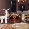 Decoris Teelichthalter aus Glas mit Strassanhänger Produktbild-Vorschau 2