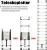 VA-Cerulean 3,8 m hliníkový teleskopický rebrík s 2 Náhľad obrázku produktu 4