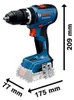 18V 2-Werkzeug-Kombi-Set: GSB 18V-65 + GWS 18V-8 + 2 GBA Produktbild-Vorschau 2