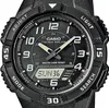 A close-up of a black Casio analog-digital sports watch. Produktbild-Vorschau