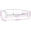 Tagesbett Hellgrau 90x200 cm Stoff Produktbild-Vorschau 8