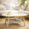 home24 Loungeset - 4-teilig - Akazie Massiv / Polyester - Produktbild-Vorschau 5
