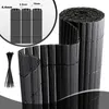 PVC Sichtschutzmatte PVC Sichtschutzzaun Anthrazit Produktbild-Vorschau 2