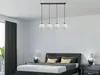 Led Pendelleuchte - 4-flammig Deckenleuchte schwarz 15W, G9 Produktbild-Vorschau 2