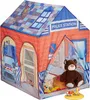 Relaxdays Spielzelt Polizei Station, f. Kinderzimmer, Produktbild-Vorschau 1