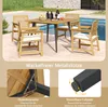 COSTWAY Gartentisch 107x107cm, quadratischer Terrassentisch Produktbild-Vorschau 6