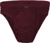 BRUBAKER Lot de 7 slips hommes 100% coton Bordeaux Rouge Voir les images du produit 2