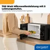 Exquisit Mikrowelle MW 802 sw | 20 l Nutzinhalt | Mit Timer Produktbild-Vorschau 2